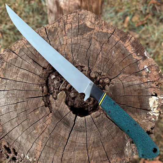 "Over8" fillet -with Veridian Griptec in Kydex sheath