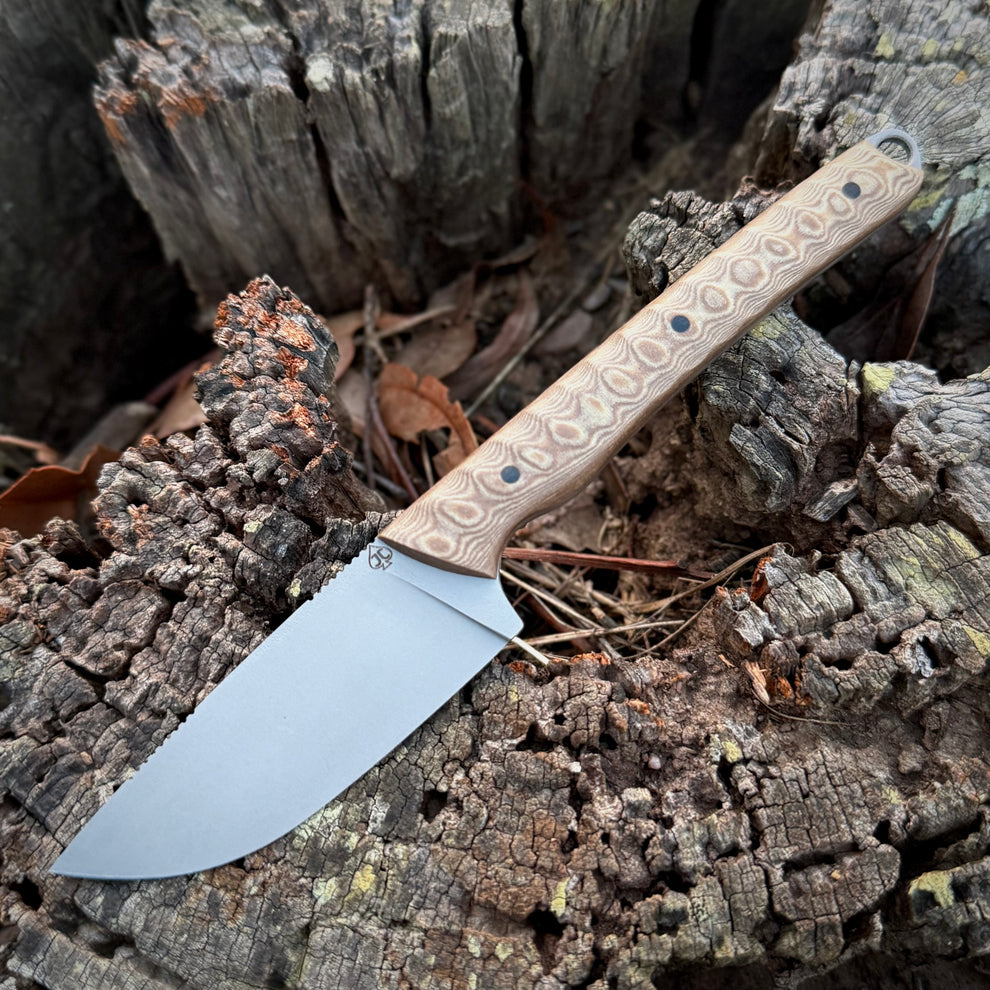POCKET DROP- lightly Textured Meredith richlite handle – JC Bladeworks