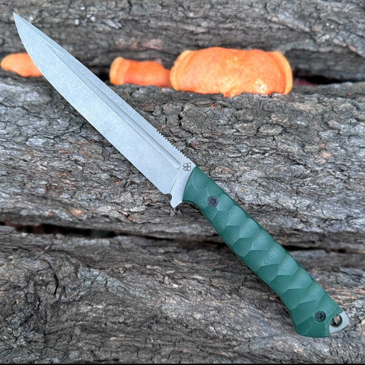 S&D Camp Knife - CPM S35VN - Forest Green G10 Handle