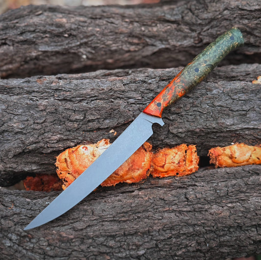 Stiff Fillet - Dyed Maple Burl Handle